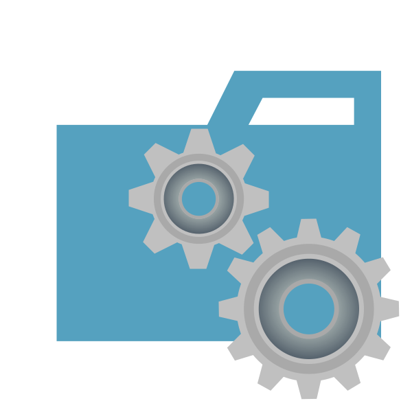 Folder Type Services Vector