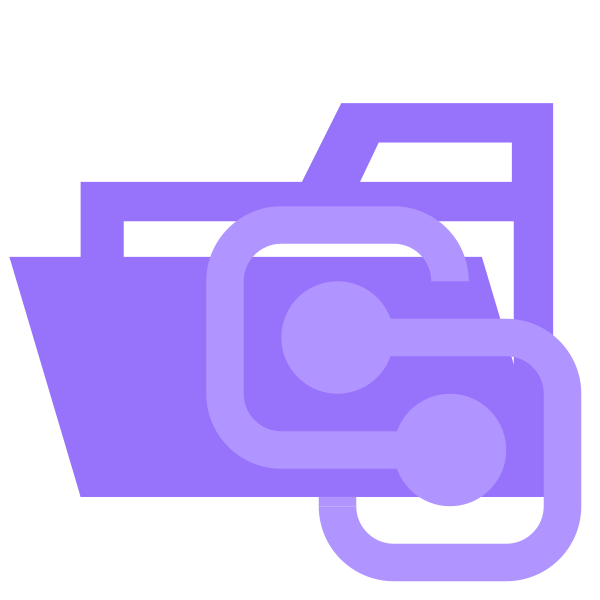 Folder Type Shared Opened Vector