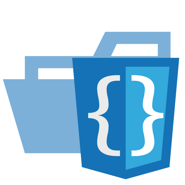 Folder Type Style Opened Vector