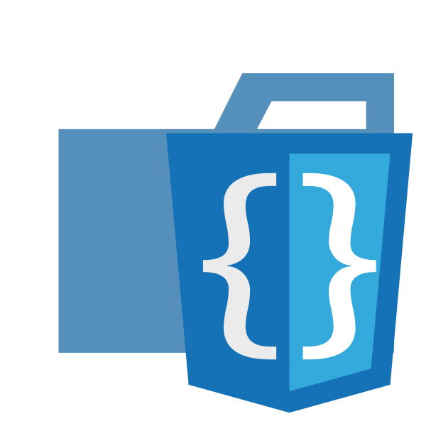 Folder Type Style Vector