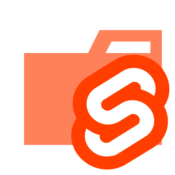 Folder Type Svelte Vector
