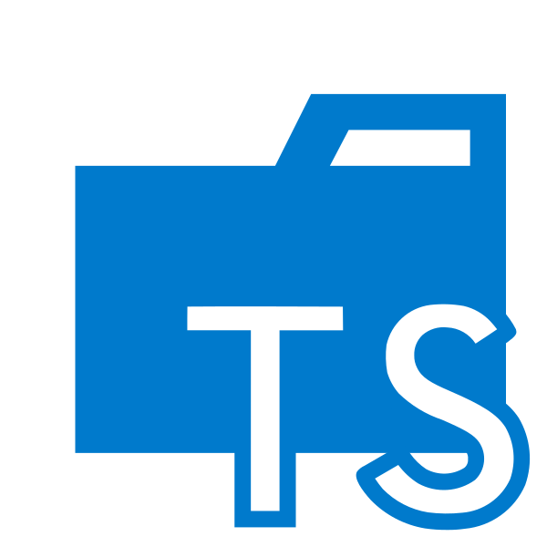 Folder Type Typescript Vector