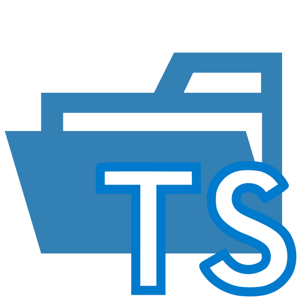 Folder Type Typescript Opened Vector