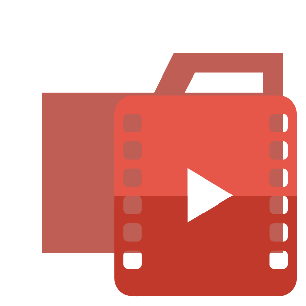 Folder Type Video Vector