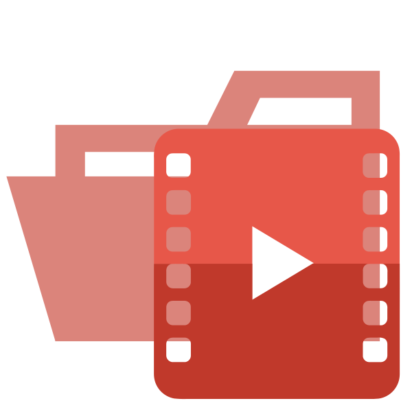 Folder Type Video Opened Vector
