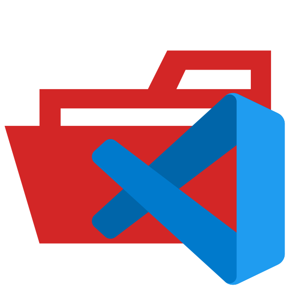 Folder Type Vscode Test Opened Vector