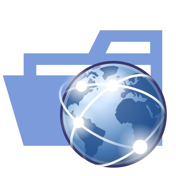 Folder Type Www Opened Vector