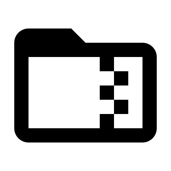 Folder Zip Outline