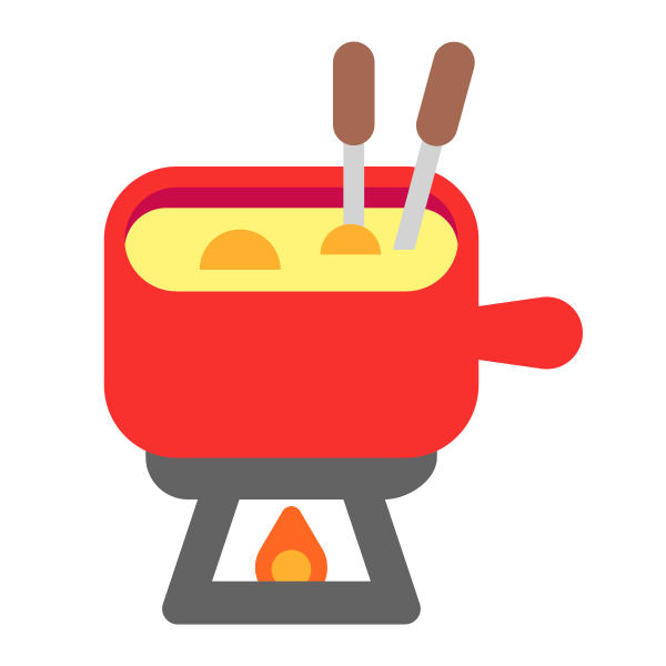 Fondue Flat Vector