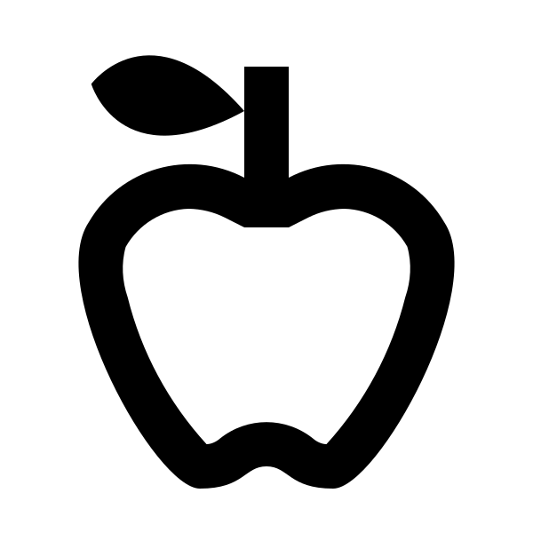 Food Apple Outline