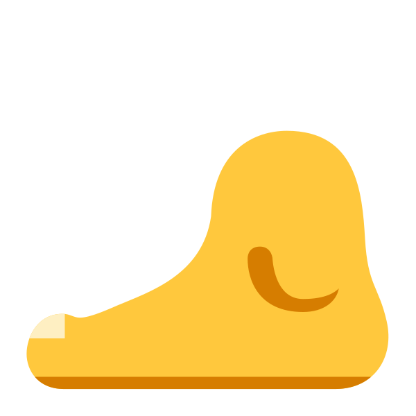 Foot Flat Default Vector