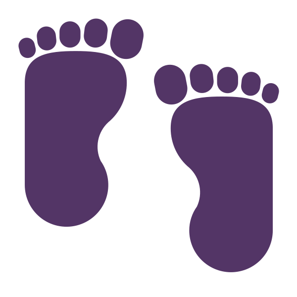 Footprints Flat Vector