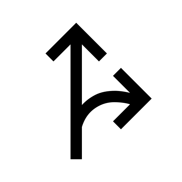 Fork Right Fill