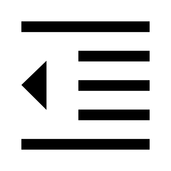 Format Indent Decrease