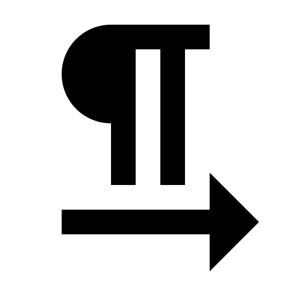 Format Pilcrow Arrow Right