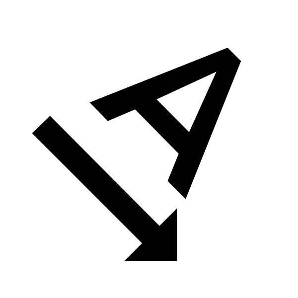 Format Text Rotation Angle Down