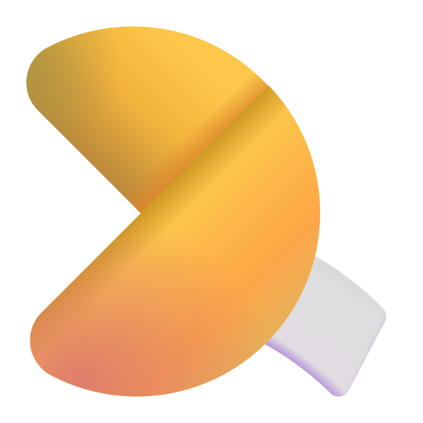 Fortune Cookie Color Vector