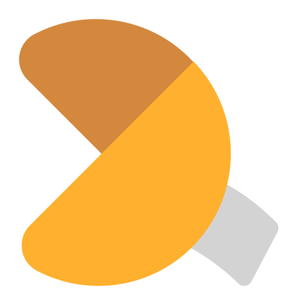 Fortune Cookie Flat Vector