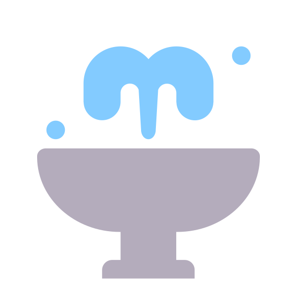 Fountain Flat Vector