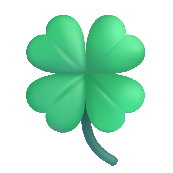 Four Leaf Clover Color Vector