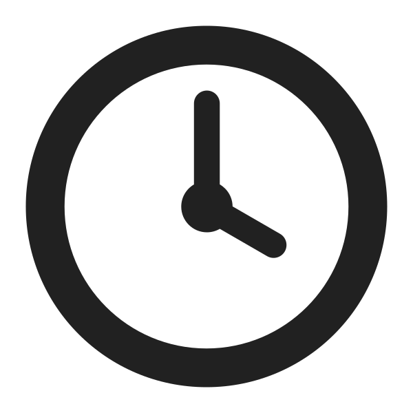 Four Oclock High Contrast Vector