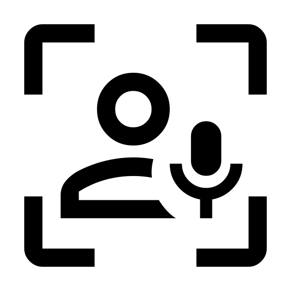 Frame Person Mic