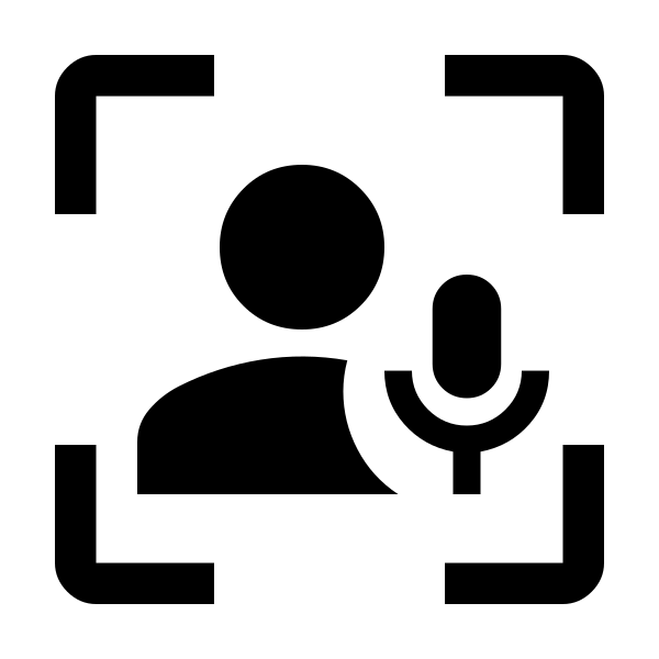 Frame Person Mic Fill