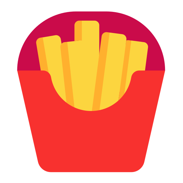 French Fries Flat Vector