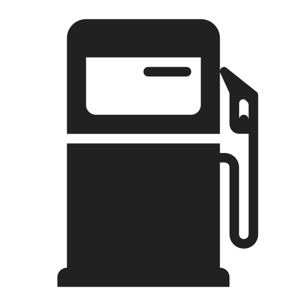 Fuel Pump High Contrast Vector