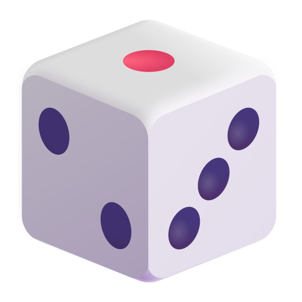 Game Die Color Vector