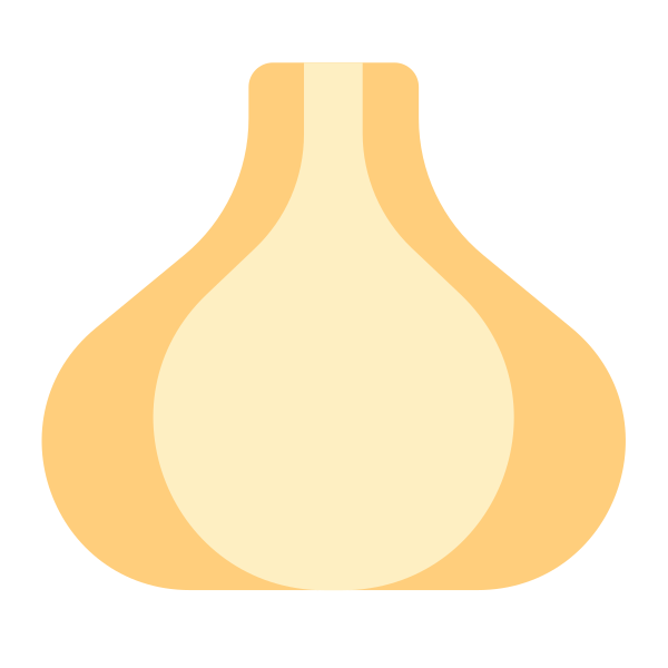 Garlic Flat Vector