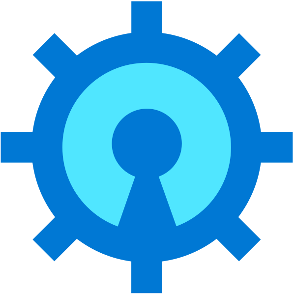 Gear Keyhole Vector
