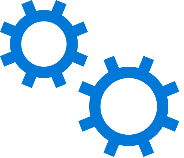 Gears Blue Vector