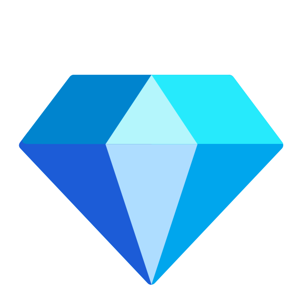 Gem Stone Flat Vector