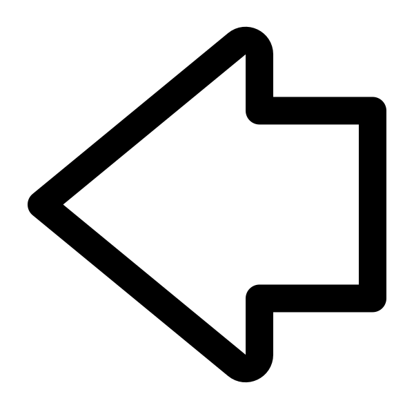 Geo Arrow Left Vector