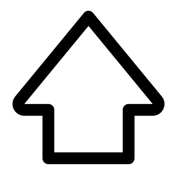 Geo Arrow Up Vector
