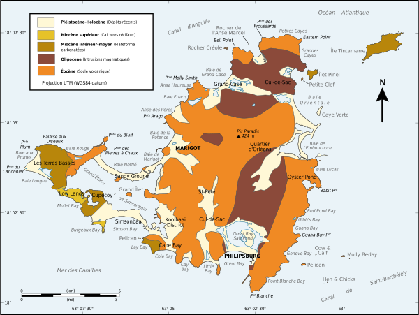 Geological Map Of Saint Martin Simplified