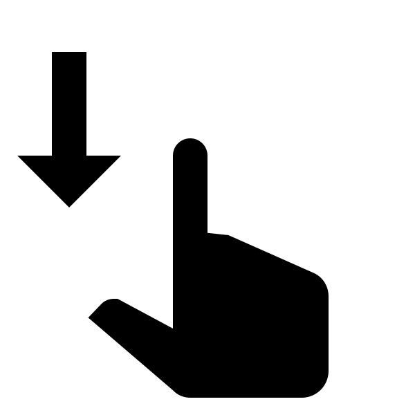 Gesture Swipe Down