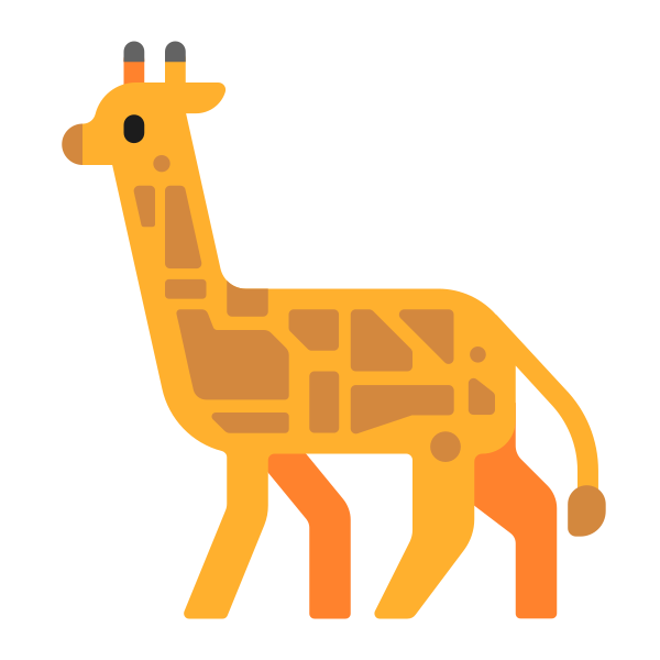 Giraffe Flat Vector