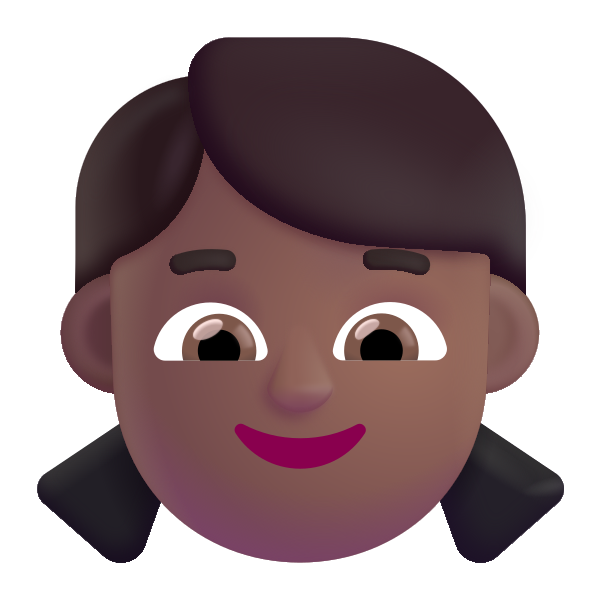 Girl Color Medium Dark Vector