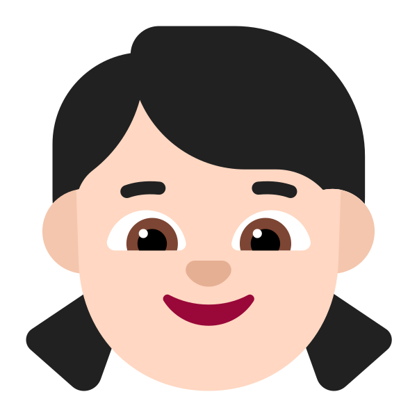 Girl Flat Light Vector