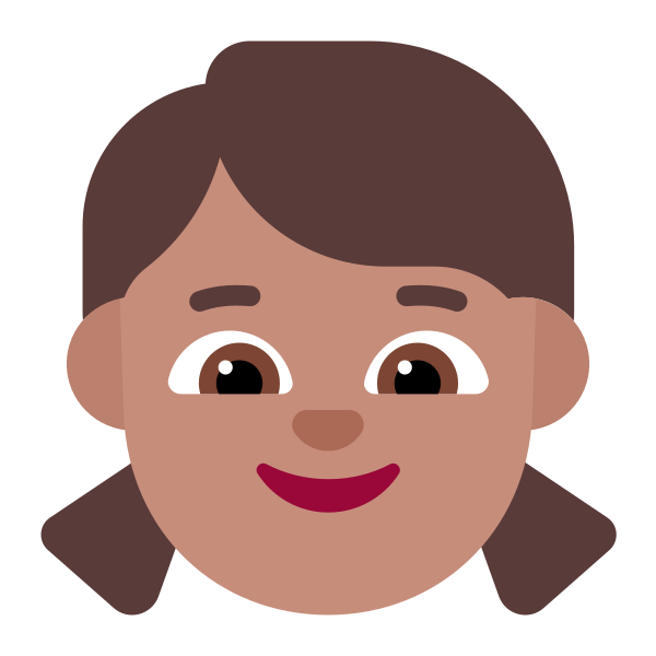 Girl Flat Medium Vector