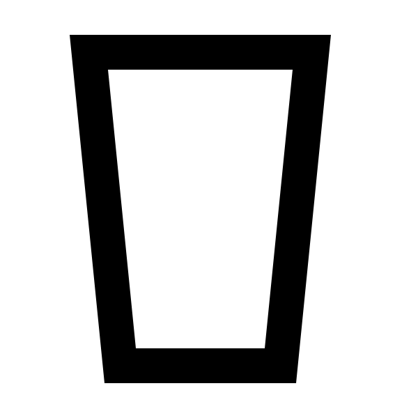 Glass Pint Outline