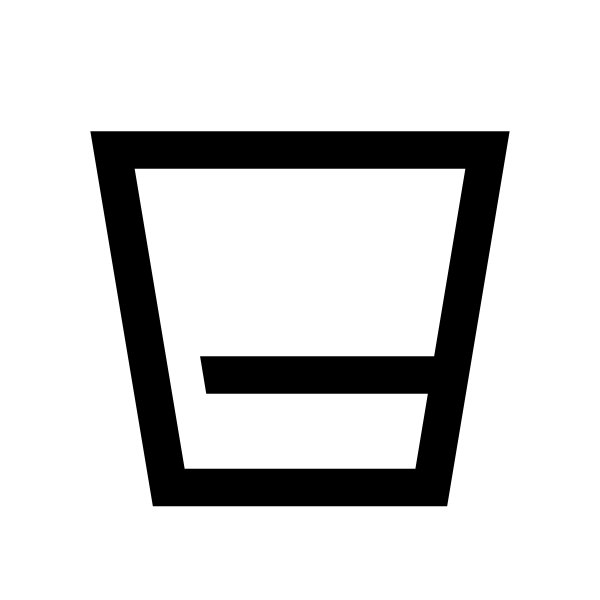 Glass Whiskey Solid Vector