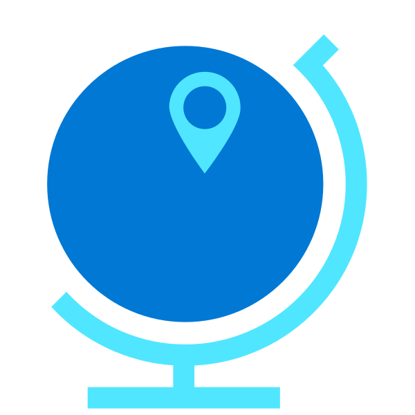 Globe Glyph Vector