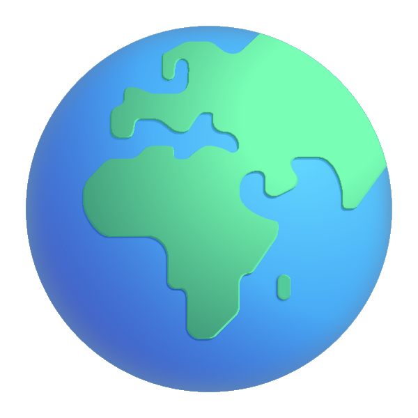 Globe Showing Europe Africa Color