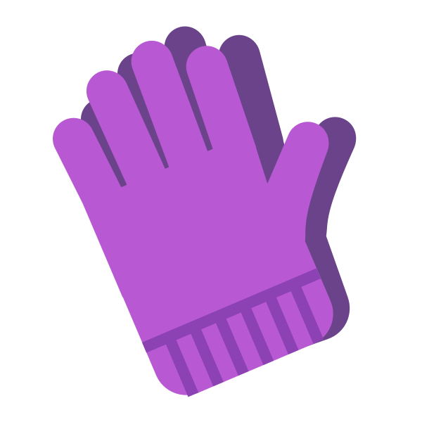 Gloves Flat Vector