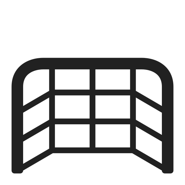 Goal Net High Contrast Vector