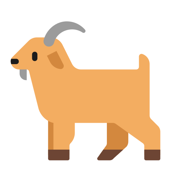 Goat Flat Vector