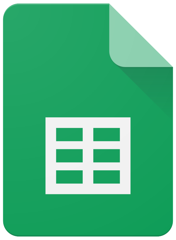 Google Sheets Logo (2014 2020)